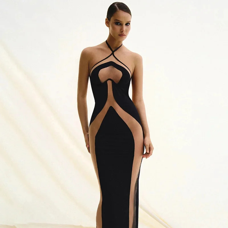 Formal Wear Gowns For Women - Сексуальное платье макси с лямкой на