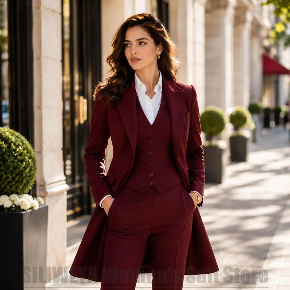 Women Formal Wear Blazers - Модный женский костюм-тройка: элегантный пиджак с