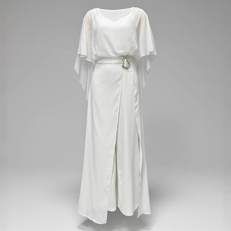 Новый женский белый шифоновый  – обзор и цена Women'S Formal Wear Wedding