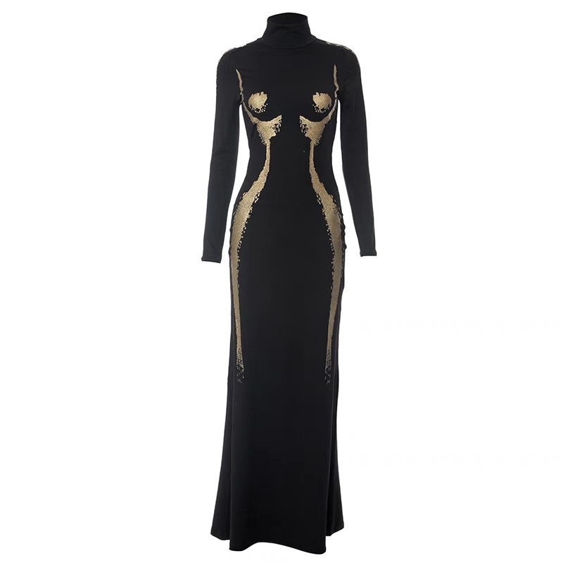 Сексуальное платье с 3D принто – обзор и цена Formal Wear Gowns For Women
