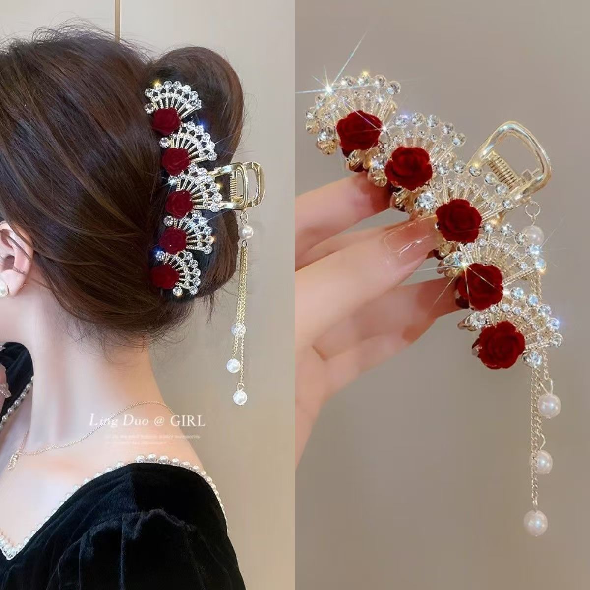 Винтажная красная заколка для  – обзор и цена High End Women'S Formal Wear