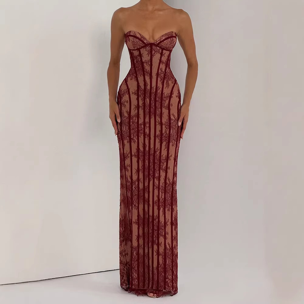 Платье макси без бретелек обле – обзор и цена Formal Wear Gowns For Women